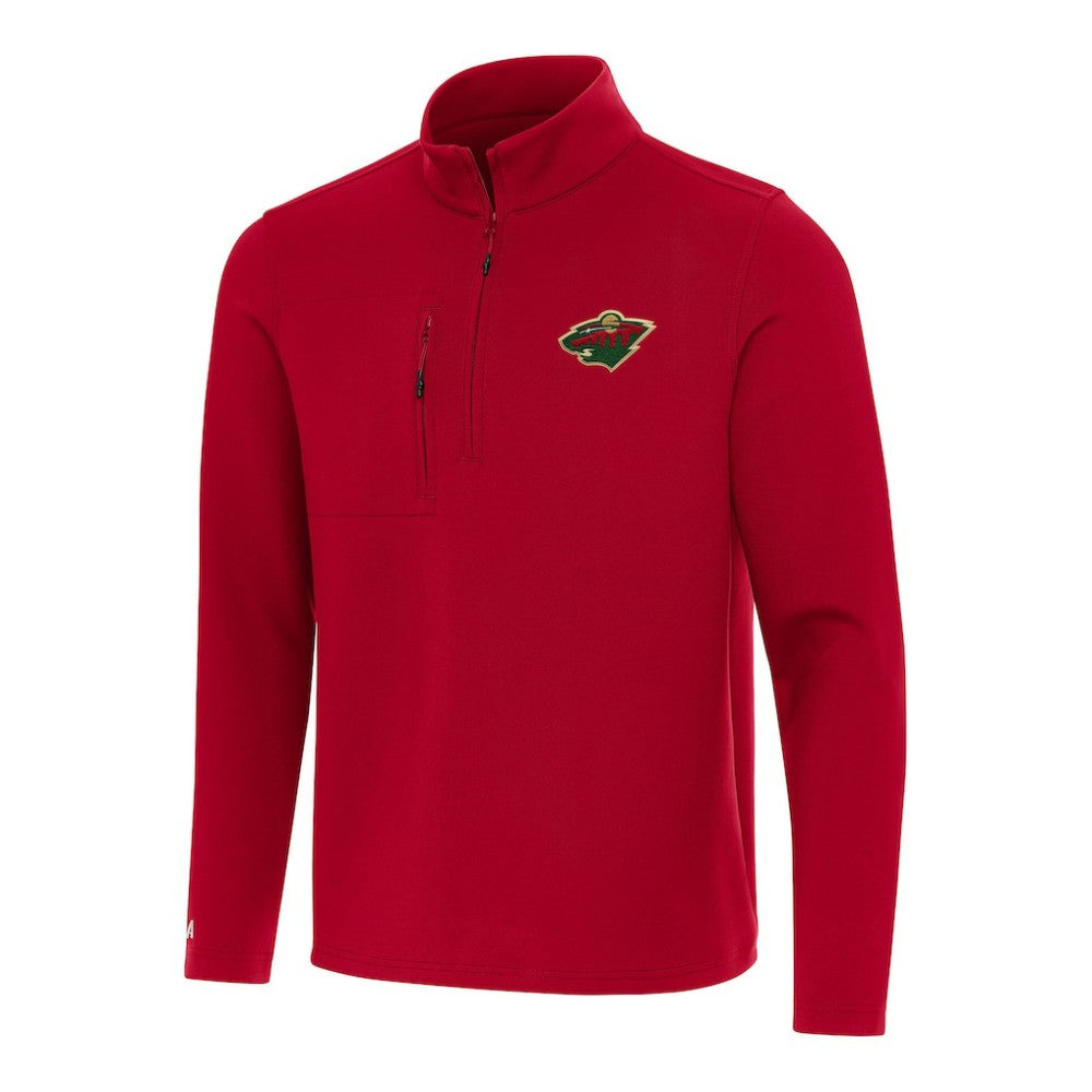 Minnesota Wild Antigua Insider Quarter-Zip Top - Red | NHL discount