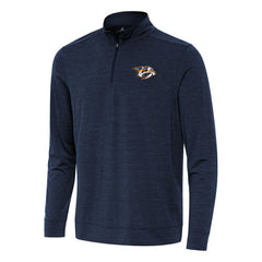 Nashville Predators Antigua Bright Quarter-Zip Top - Heather Navy | NHL Lifestyle