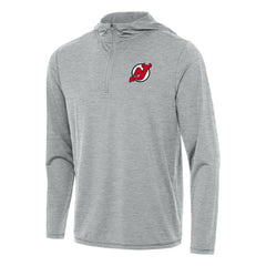 New Jersey Devils Antigua Tidy Quarter-Zip Hoodie - Heather Gray | NHL discount