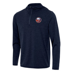 New York Islanders Antigua Tidy Quarter-Zip Hoodie - Heather Navy | NHL discount