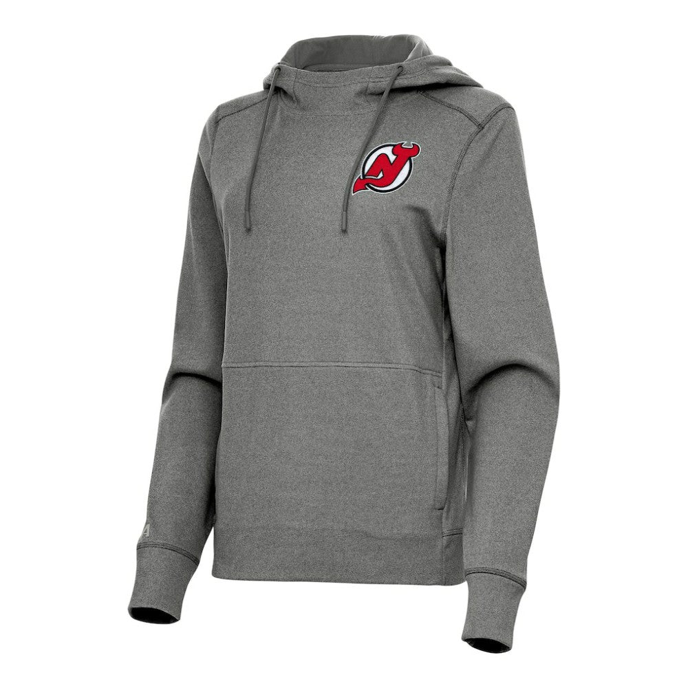 New Jersey Devils Antigua Women's Justice Pullover Hoodie - Heather Black | NHL online