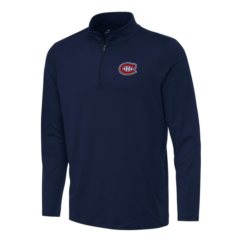 Montreal Canadiens Antigua Reprocess Quarter-Zip Top - Navy | NHL online