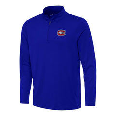 Montreal Canadiens Antigua Reprocess Quarter-Zip Top - Royal | NHL Lifestyle