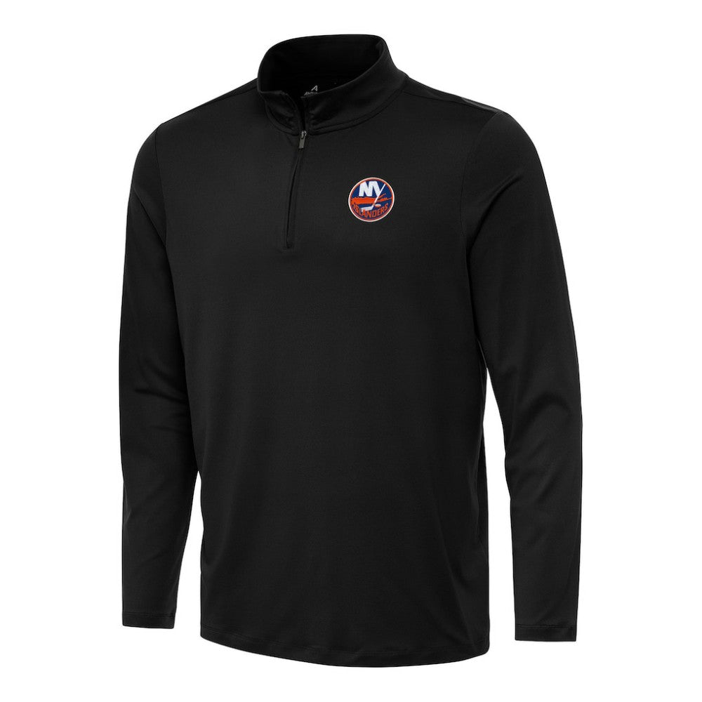 New York Islanders Antigua Reprocess Quarter-Zip Top - Black | NHL on sale