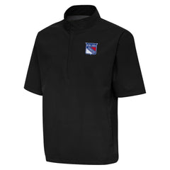 New York Rangers Antigua Brisk Quarter-Zip Windbreaker - Black | NHL near me