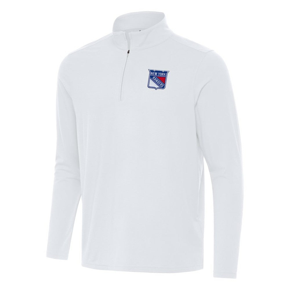 New York Rangers Antigua Intent Quarter-Zip Top - White | NHL near me