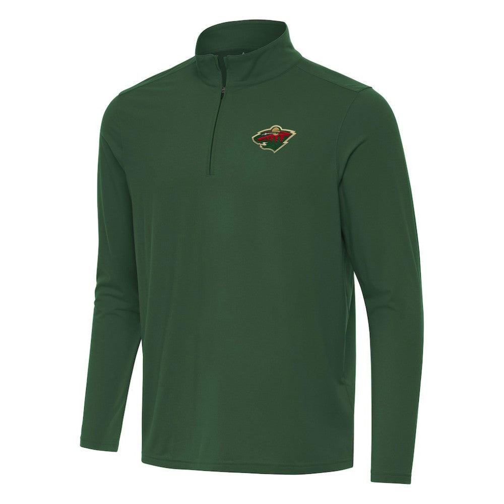 Minnesota Wild Antigua Intent Quarter-Zip Top - Hunter Green | NHL near me