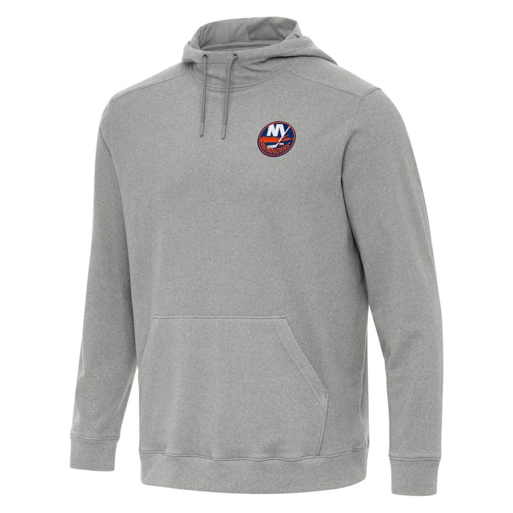 New York Islanders Antigua Cloud Pullover Hoodie - Heather Gray | NHL near me