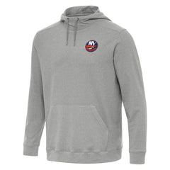 New York Islanders Antigua Cloud Pullover Hoodie - Heather Gray | NHL near me