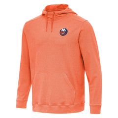 New York Islanders Antigua Cloud Pullover Hoodie - Heather Orange | NHL on sale