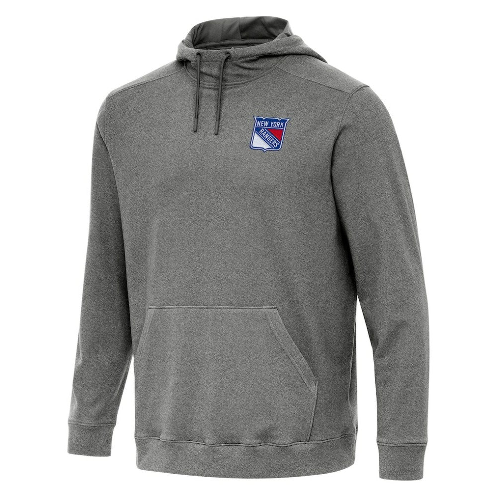 New York Rangers Antigua Cloud Pullover Hoodie - Heather Black | NHL near me