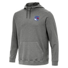 New York Rangers Antigua Cloud Pullover Hoodie - Heather Black | NHL near me