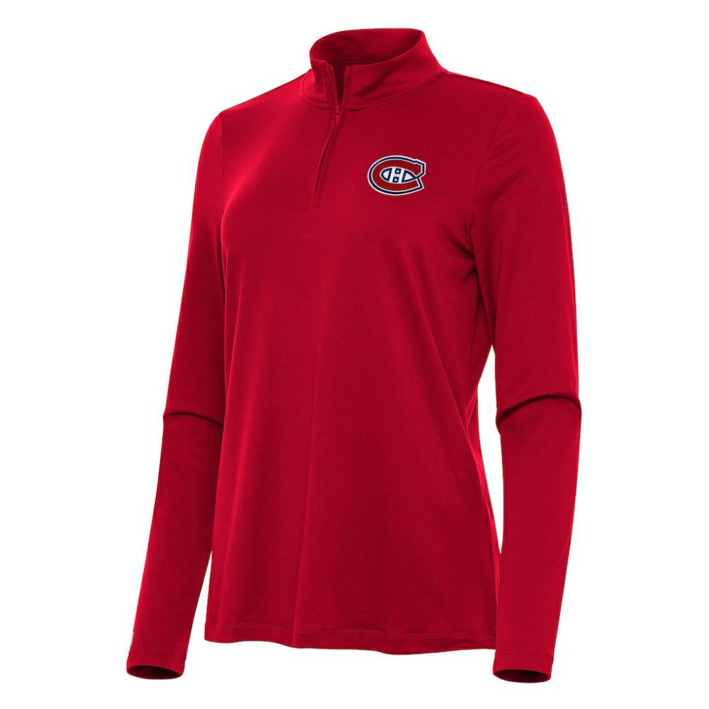 Montreal Canadiens Antigua Women's Reprocess Quarter-Zip Top - Red | NHL sale
