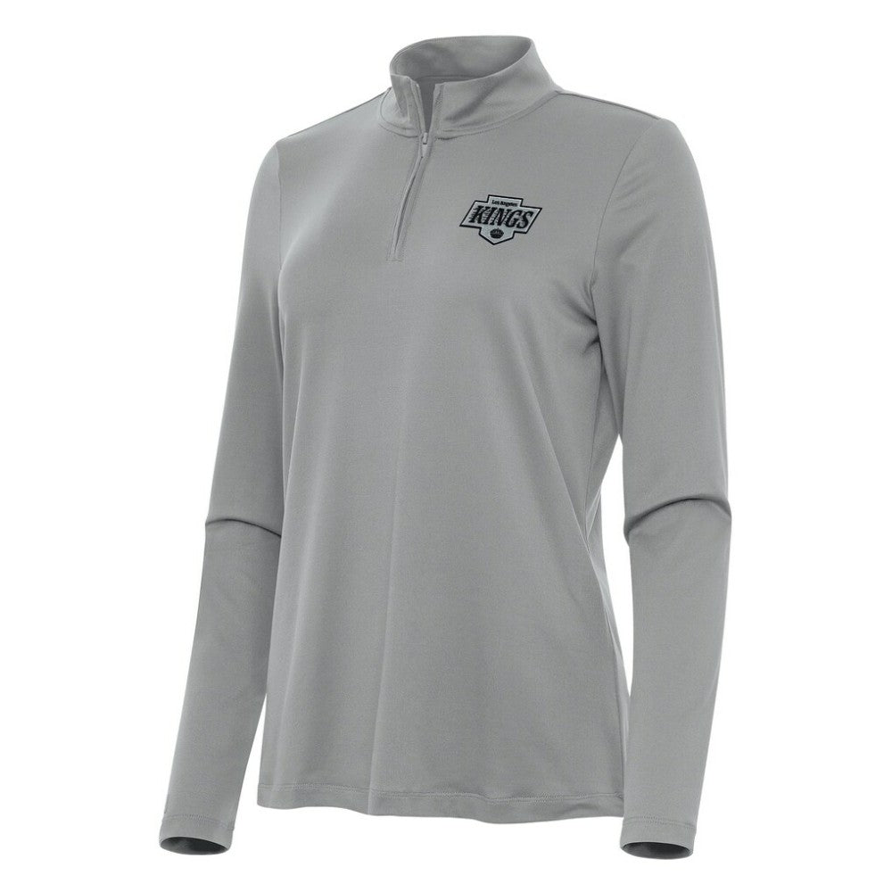 Los Angeles Kings Antigua Women's Reprocess Quarter-Zip Top - Gray | NHL near me