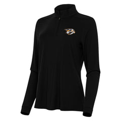 Nashville Predators Antigua Women's Intent Quarter-Zip Top - Black | NHL sale