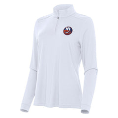 New York Islanders Antigua Women's Intent Quarter-Zip Top - White | NHL on sale