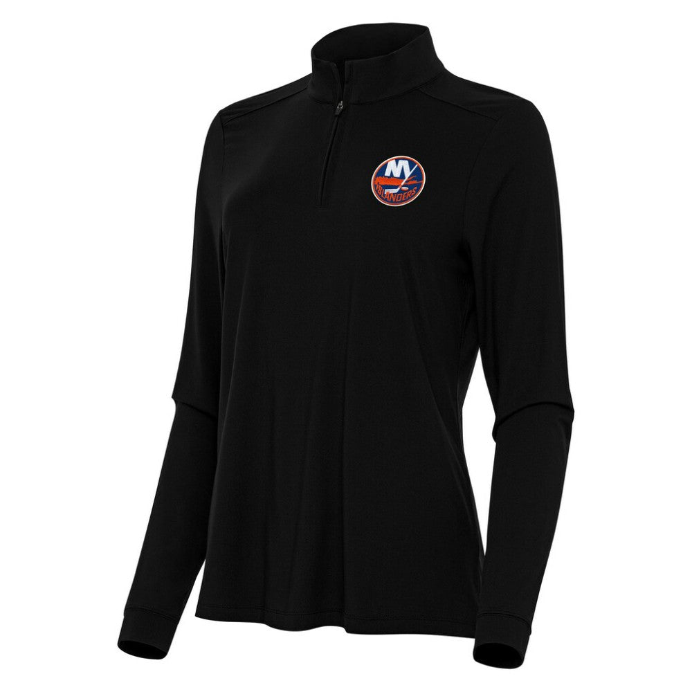 New York Islanders Antigua Women's Intent Quarter-Zip Top - Black | NHL on sale