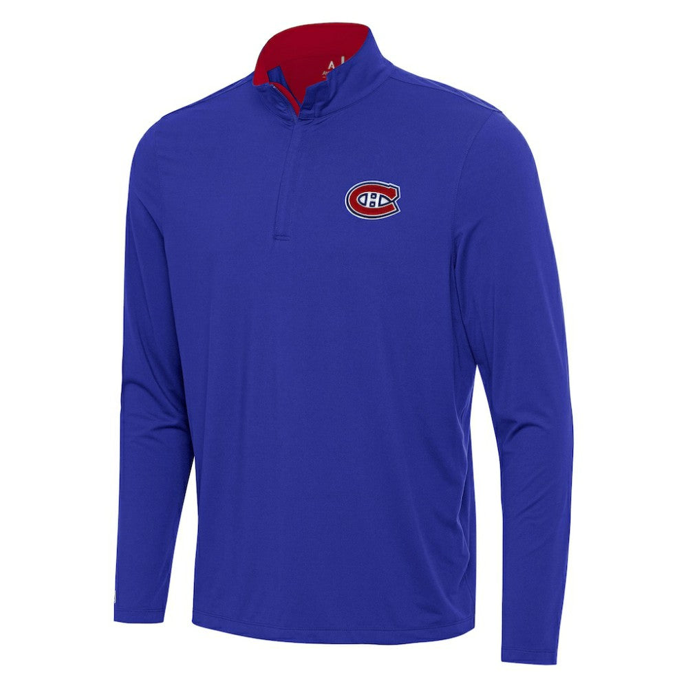 Montreal Canadiens Antigua Content Quarter-Zip Pullover Top - Blue/Red | NHL sale