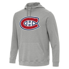Montreal Canadiens Antigua Cloud Pullover Hoodie - Heather Gray | NHL Lifestyle