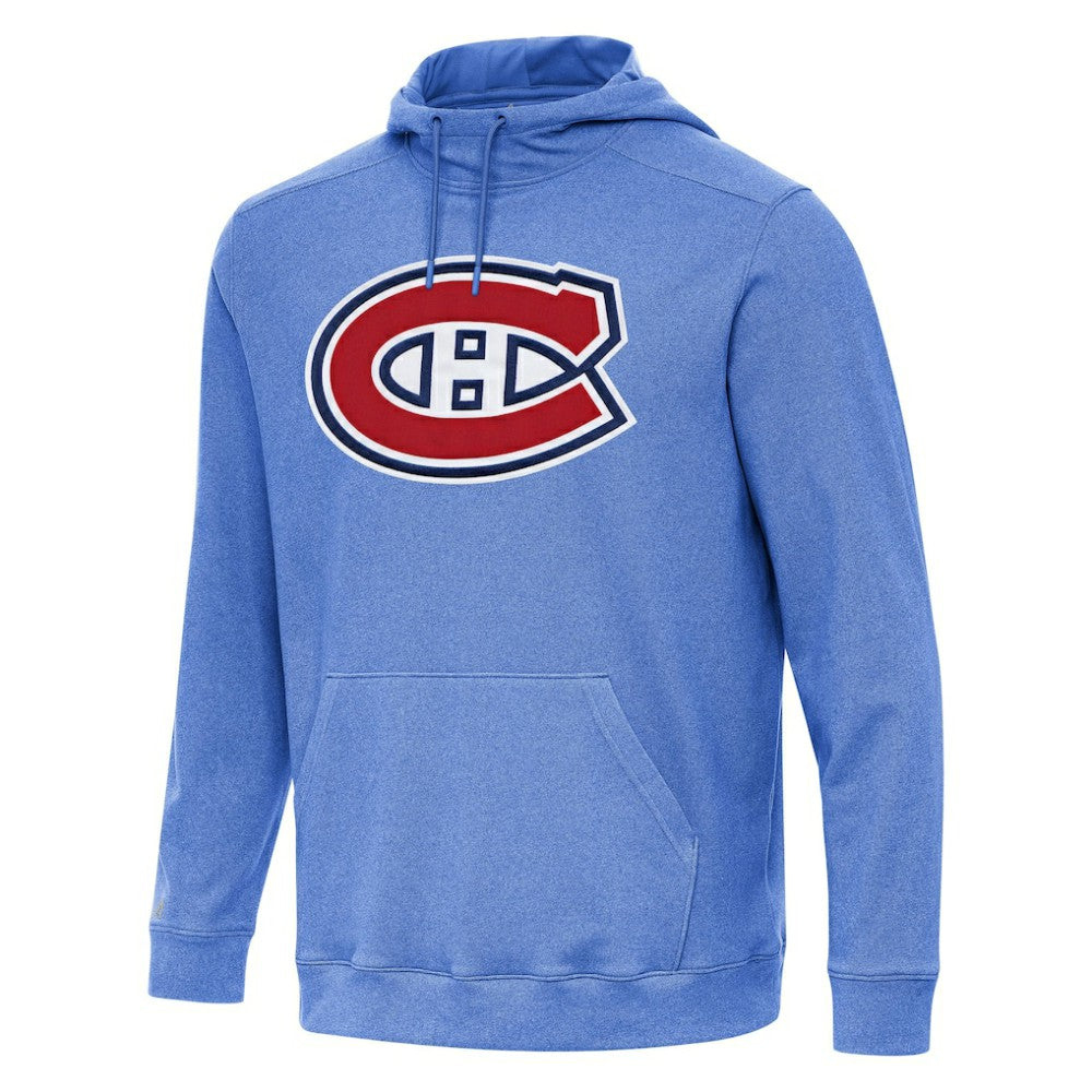 Montreal Canadiens Antigua Cloud Pullover Hoodie - Heather Royal | NHL Clearance