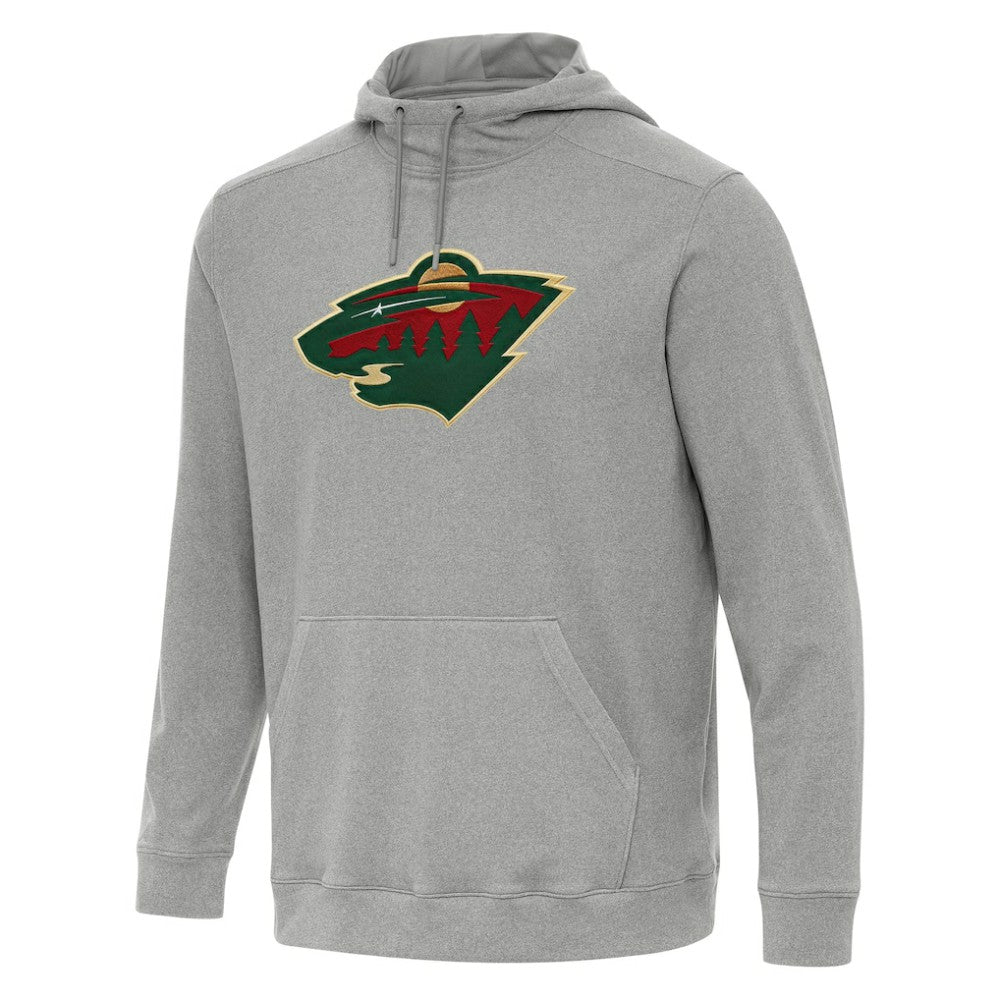 Minnesota Wild Antigua Cloud Pullover Hoodie - Heather Gray | NHL near me