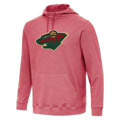 Minnesota Wild Antigua Cloud Pullover Hoodie - Heather Red | NHL discount