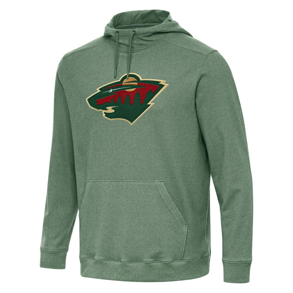 Minnesota Wild Antigua Cloud Pullover Hoodie - Hunter Green | NHL Lifestyle