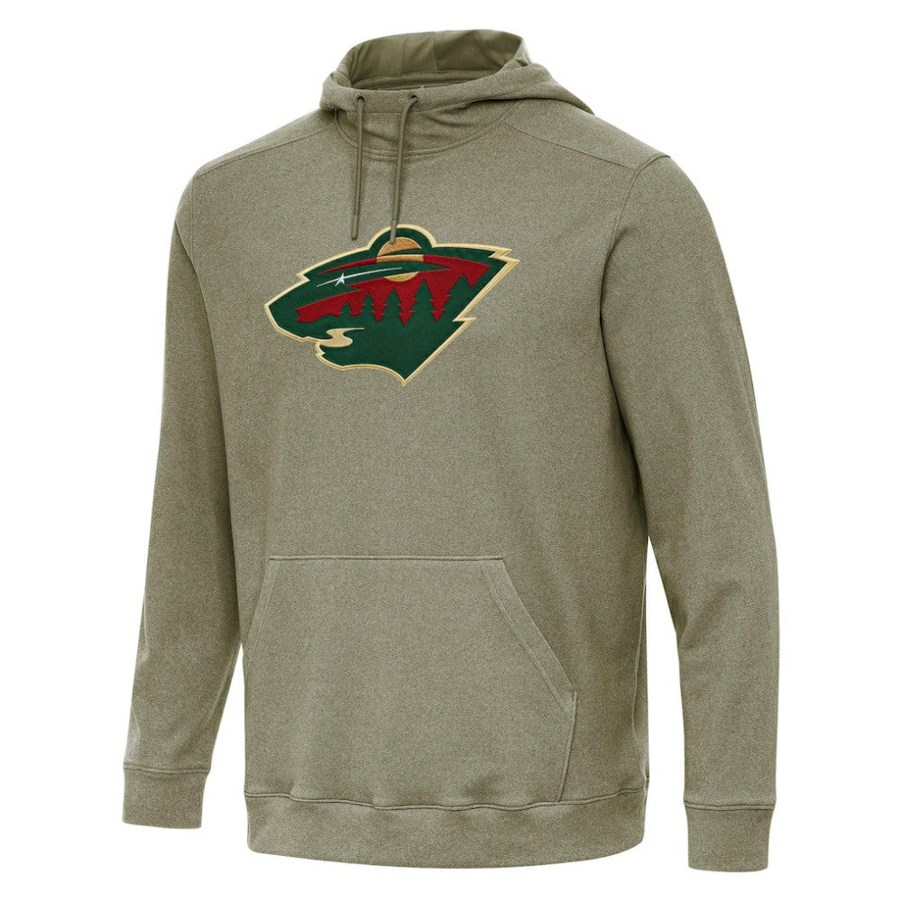 Minnesota Wild Antigua Cloud Pullover Hoodie - Olive | NHL online