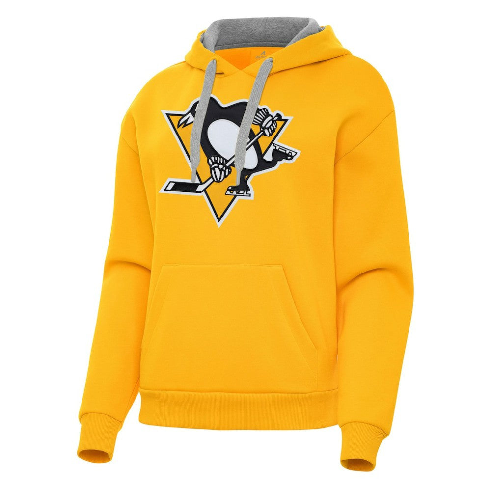 Pittsburgh Penguins Antigua Women's Victory Pullover Hoodie - Gold | NHL online