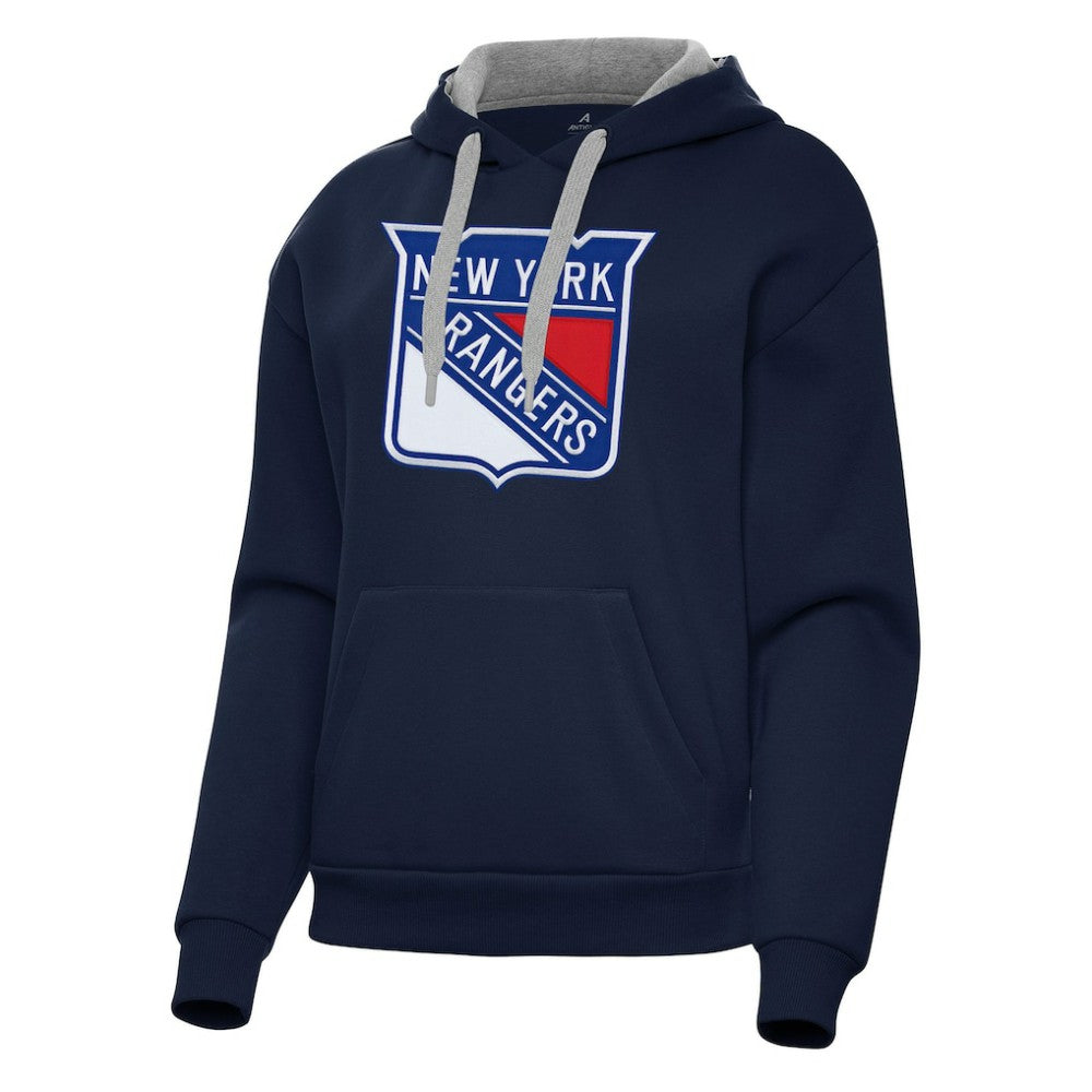 New York Rangers Antigua Women's Victory Pullover Hoodie - Navy | NHL sale