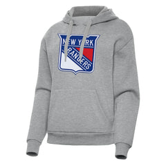 New York Rangers Antigua Women's Victory Pullover Hoodie - Heather Gray | NHL sale