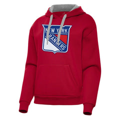 New York Rangers Antigua Women's Victory Pullover Hoodie - Red | NHL near me