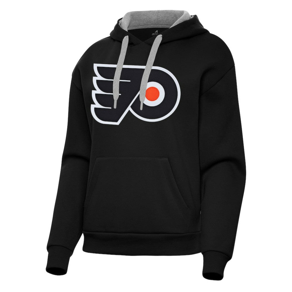 Philadelphia Flyers Antigua Women's Victory Pullover Hoodie - Black | NHL online
