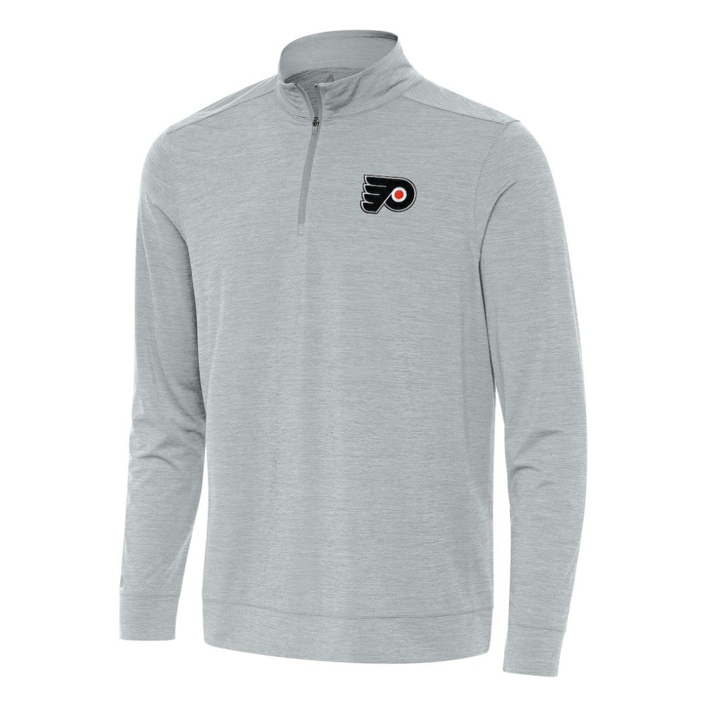 Philadelphia Flyers Antigua Bright Quarter-Zip Top - Heather Gray | NHL sale