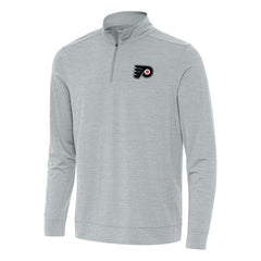 Philadelphia Flyers Antigua Bright Quarter-Zip Top - Heather Gray | NHL sale