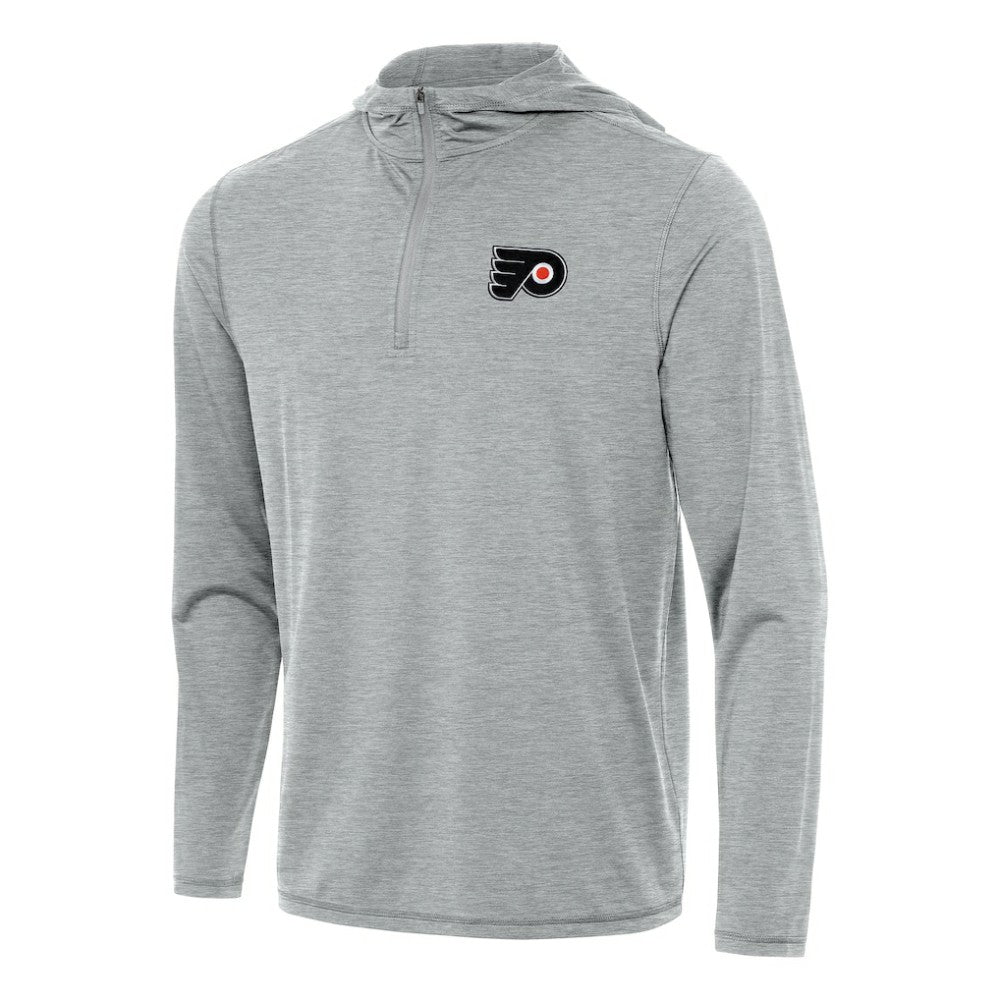 Philadelphia Flyers Antigua Tidy Quarter-Zip Hoodie - Heather Gray | NHL sale