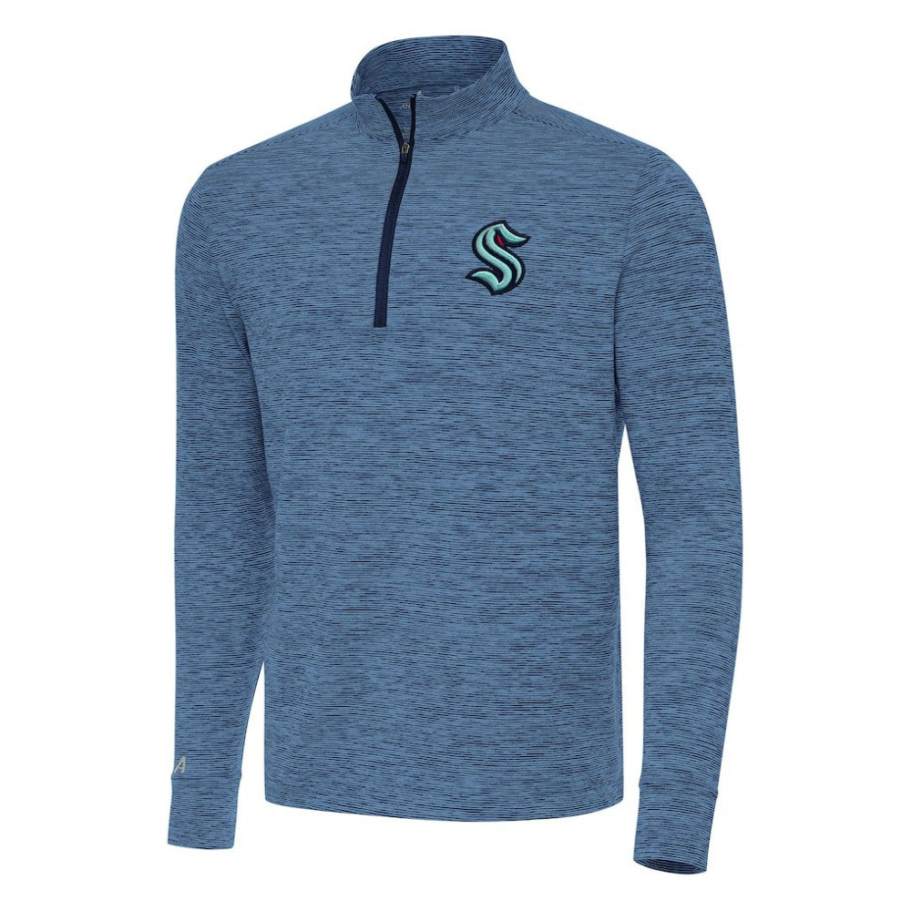 Seattle Kraken Antigua Cause Quarter-Zip Top - Heather Navy | NHL online