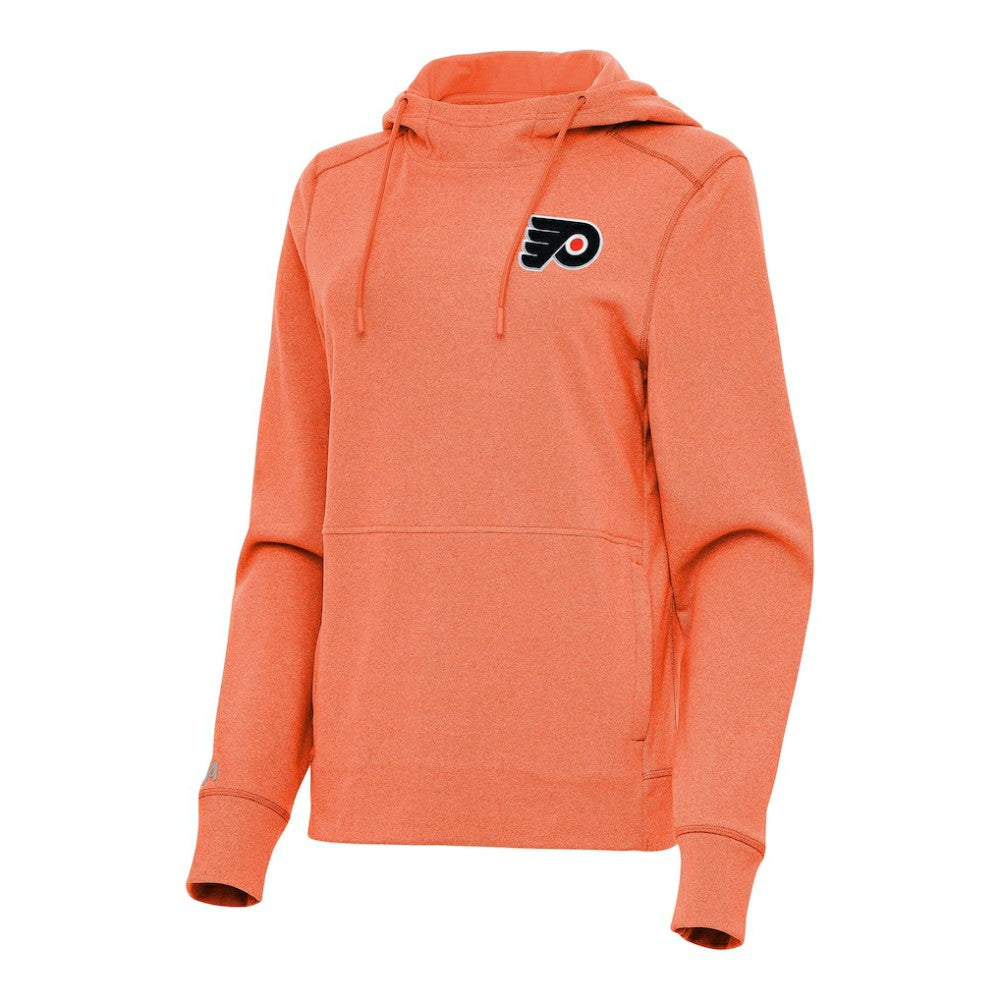 Philadelphia Flyers Antigua Women's Justice Pullover Hoodie - Heather Orange | NHL on sale