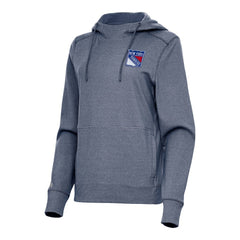 New York Rangers Antigua Women's Justice Pullover Hoodie - Heather Navy | NHL sale