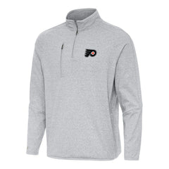 Philadelphia Flyers Antigua Certain Quarter-Zip Tri-Blend Sweatshirt - Heather Gray | NHL near me