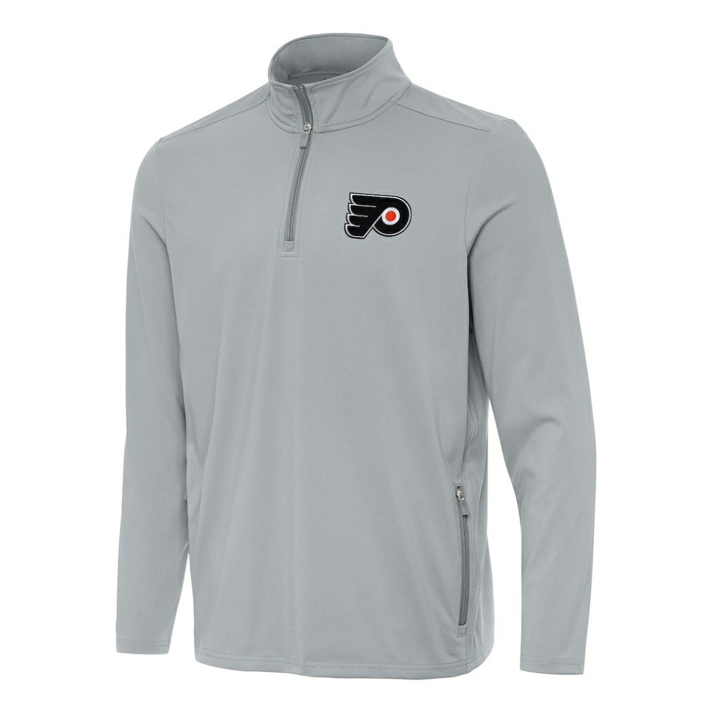 Philadelphia Flyers Antigua Perilous Quarter-Zip Sweatshirt - Gray | NHL on sale