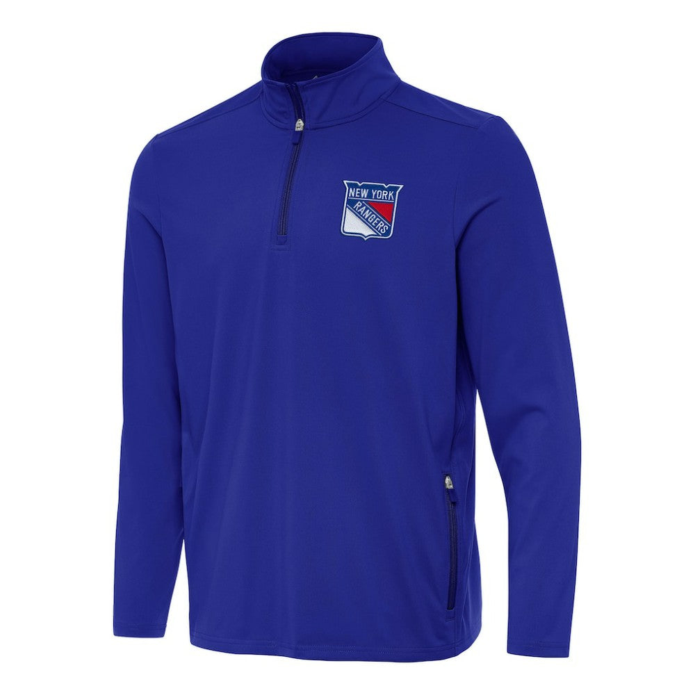 New York Rangers Antigua Perilous Quarter-Zip Sweatshirt - Royal | NHL near me