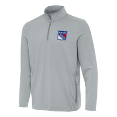 New York Rangers Antigua Perilous Quarter-Zip Sweatshirt - Gray | NHL discount