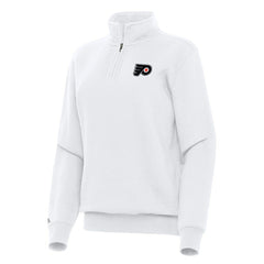 Philadelphia Flyers Antigua Women's Victory Quarter-Zip Sweatshirt - White | NHL sale