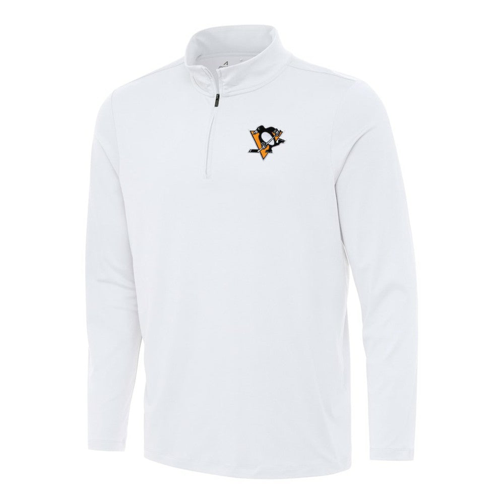 Pittsburgh Penguins Antigua Reprocess Quarter-Zip Top - White | NHL online