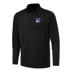 New York Rangers Antigua Reprocess Quarter-Zip Top - Black | NHL online