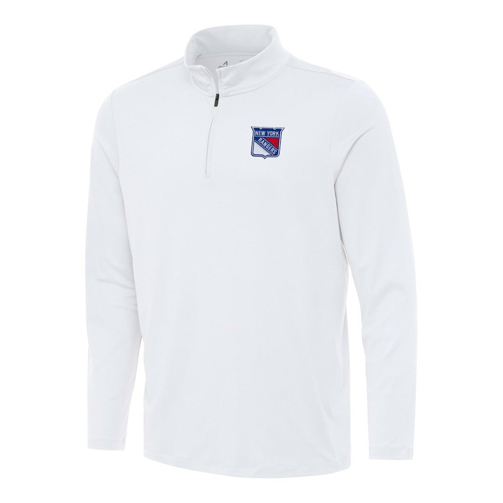 New York Rangers Antigua Reprocess Quarter-Zip Top - White | NHL discount