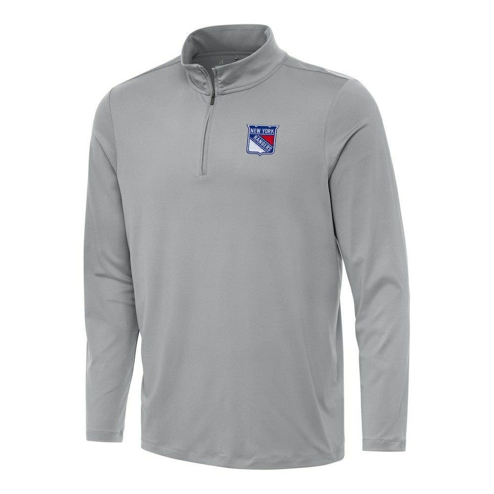 New York Rangers Antigua Reprocess Quarter-Zip Top - Gray | NHL discount