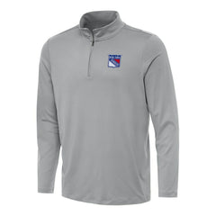 New York Rangers Antigua Reprocess Quarter-Zip Top - Gray | NHL discount