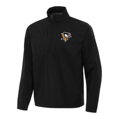 Pittsburgh Penguins Antigua Brisk Quarter-Zip Windbreaker - Black | NHL online